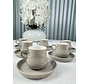 Espressoset 12 Delig | 6 Personen Beiges