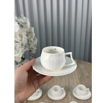 Espressoset 12 Delig | 6 Persoons Wit
