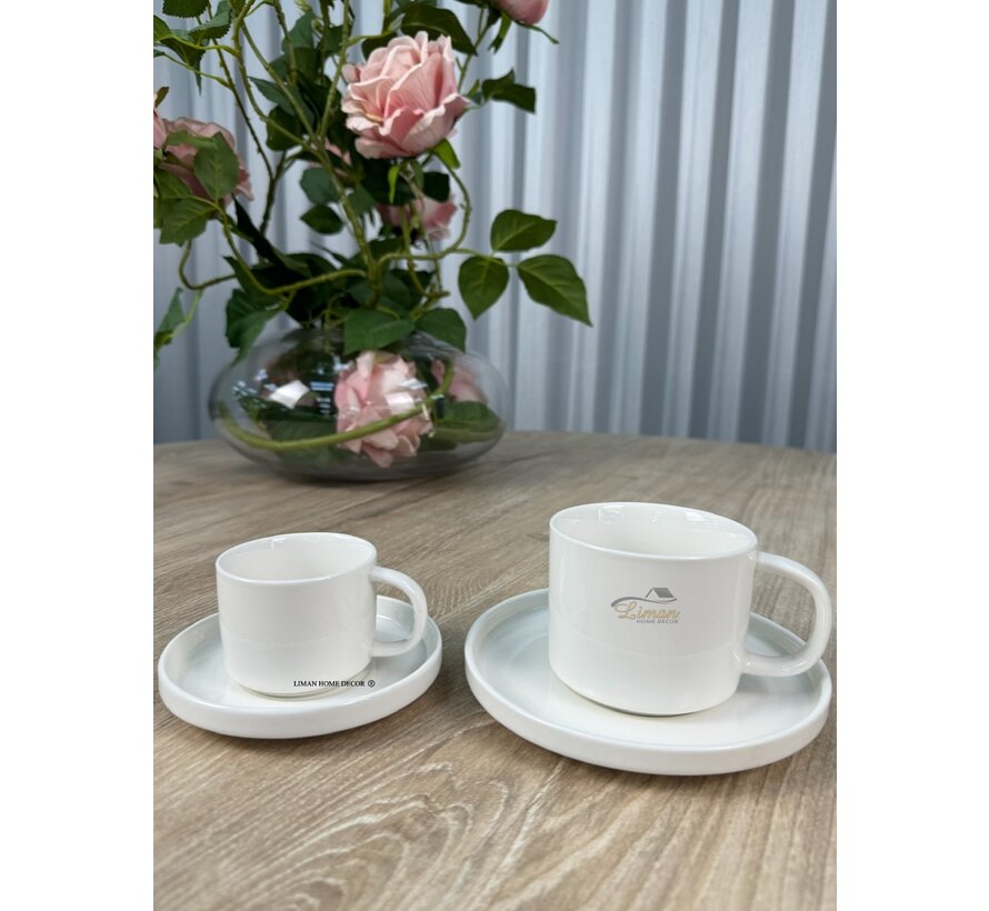 Kaffeeservice 12-teilig / 6 Personen Weiß