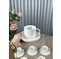 Kaffeeservice 12-teilig / 6 Personen Weiß