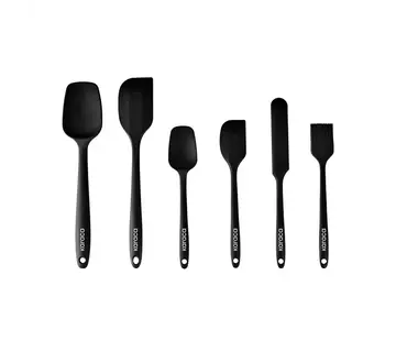 Karaca Lively 6 Piece Silicone Serving Set Black