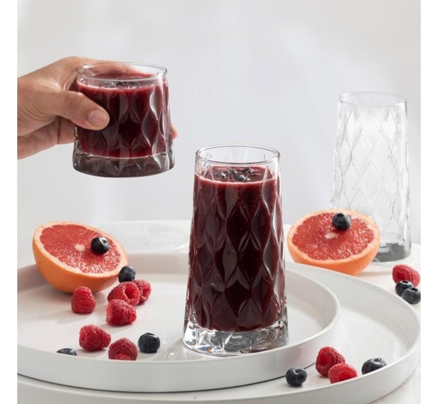 Verres à limonade feuillue Pasabahce 4 pièces 450 cc