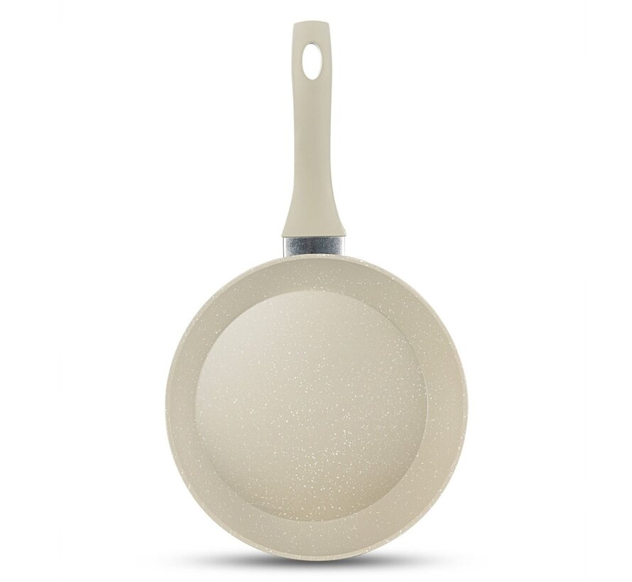 NOVA FRYING PAN SET BEIGE-WHITE / 3-PIECE