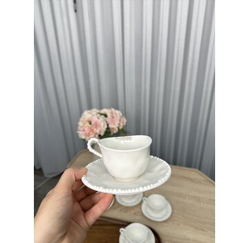 Parel Espressoset 12 Delig | 6 Persoons Wit