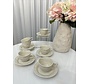 Parel Espresso Set 12 Pieces / 6 Persons Beige