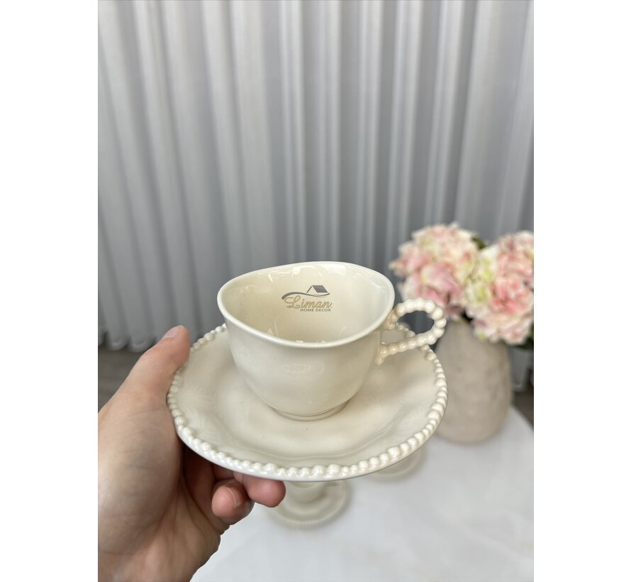 Parel Espresso Set 12 Pieces / 6 Persons Beige