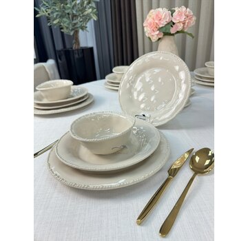 Parel Serviesset 24 Delig | 6 Persoons Beige
