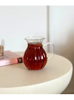 Verres à thé Riddled Tombik borosilicate 6 pièces 175 ml