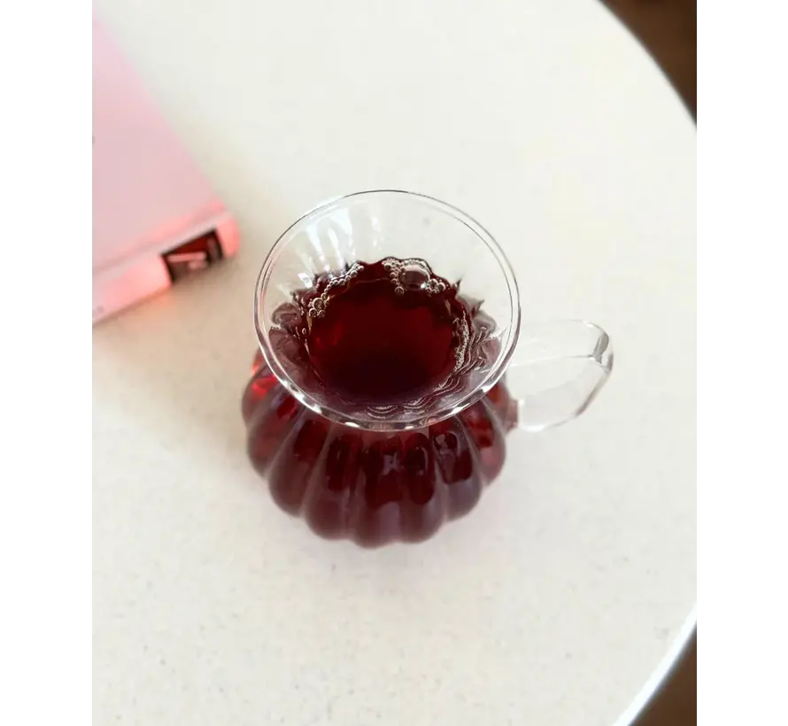 Verres à thé Riddled Tombik borosilicate 6 pièces 175 ml