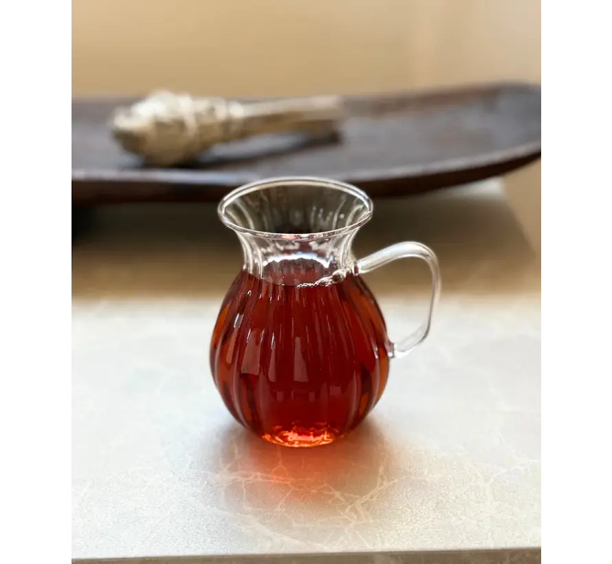 Verres à thé Riddled Tombik borosilicate 6 pièces 175 ml