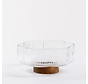 Rustic Wood Flower Camli Sunumluk 10,5cm