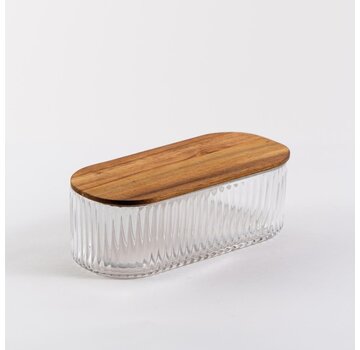 Rustic Wood bewaardoos | 21,5 cm