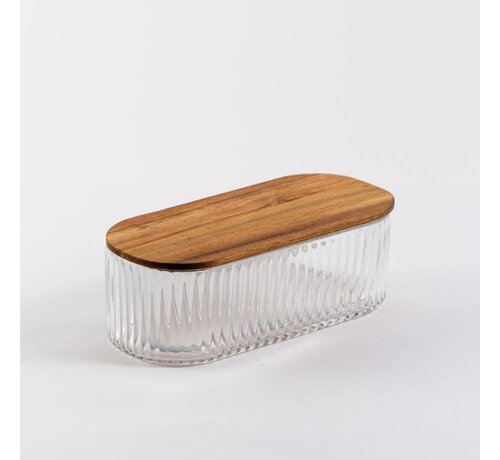 Rustic Wood bewaardoos | 21,5 cm