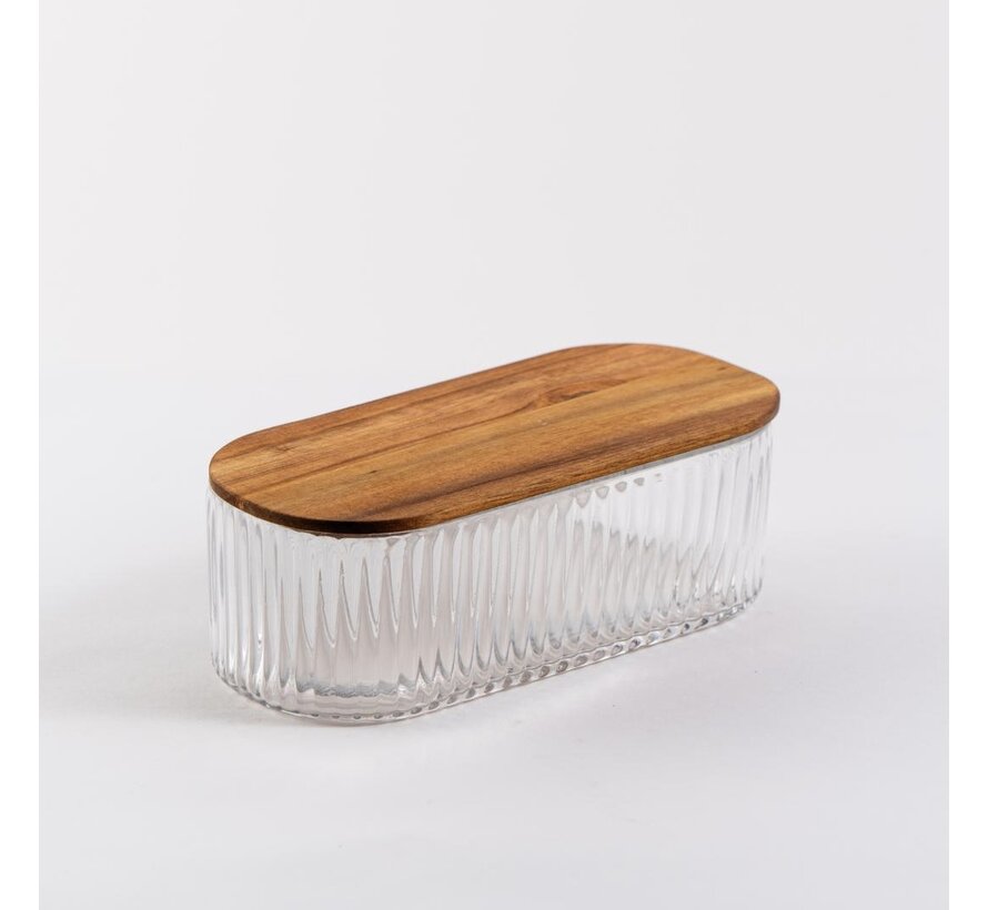 Rustic Wood saklama kutusu| 21,5 cm