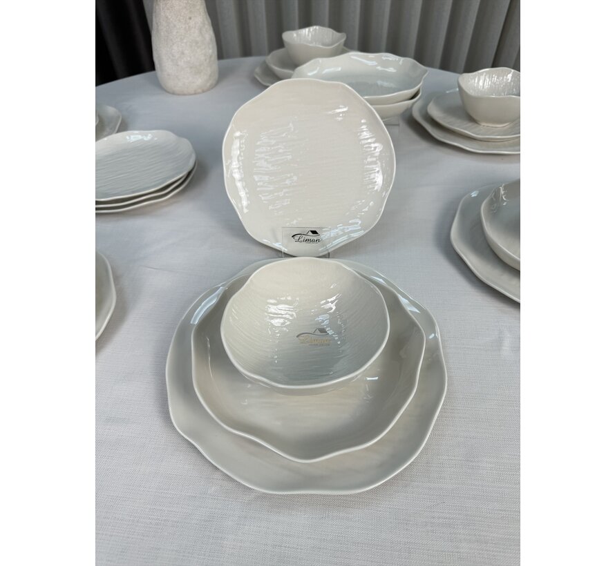 Linea Serviesset 24 Pieces | 6 Persons Beige