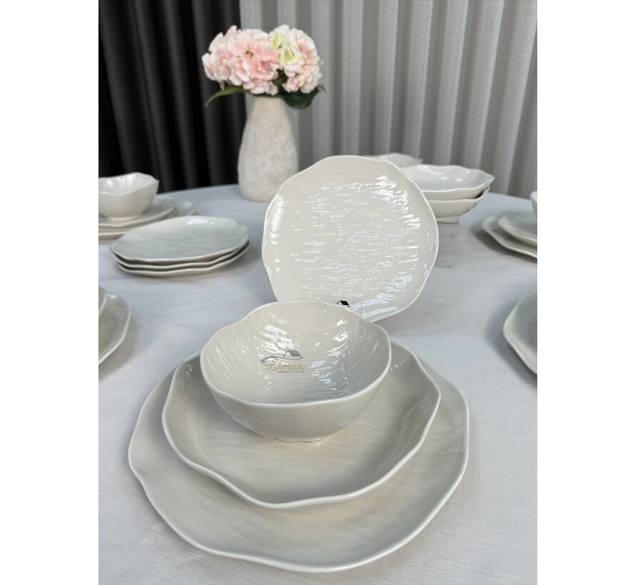 Linea Serviesset 24 Pieces | 6 Persons Beige
