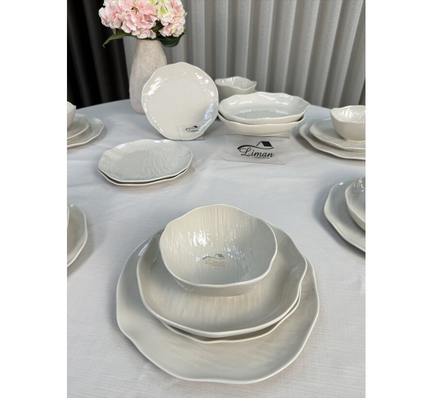 Linea Serviesset 24 Pieces | 6 Persons Beige