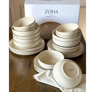 Milano Serviettenset 24-teilig / 6 Personen Beige