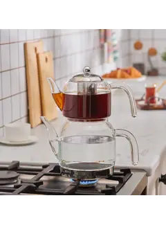 karaca Karaca Panora Familieformaat Glazen Theepot
