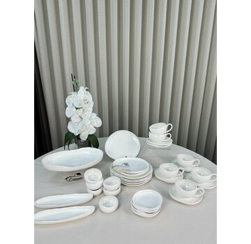 New Cupid Wit Ontbijtset 33 delig | 6 Persoons