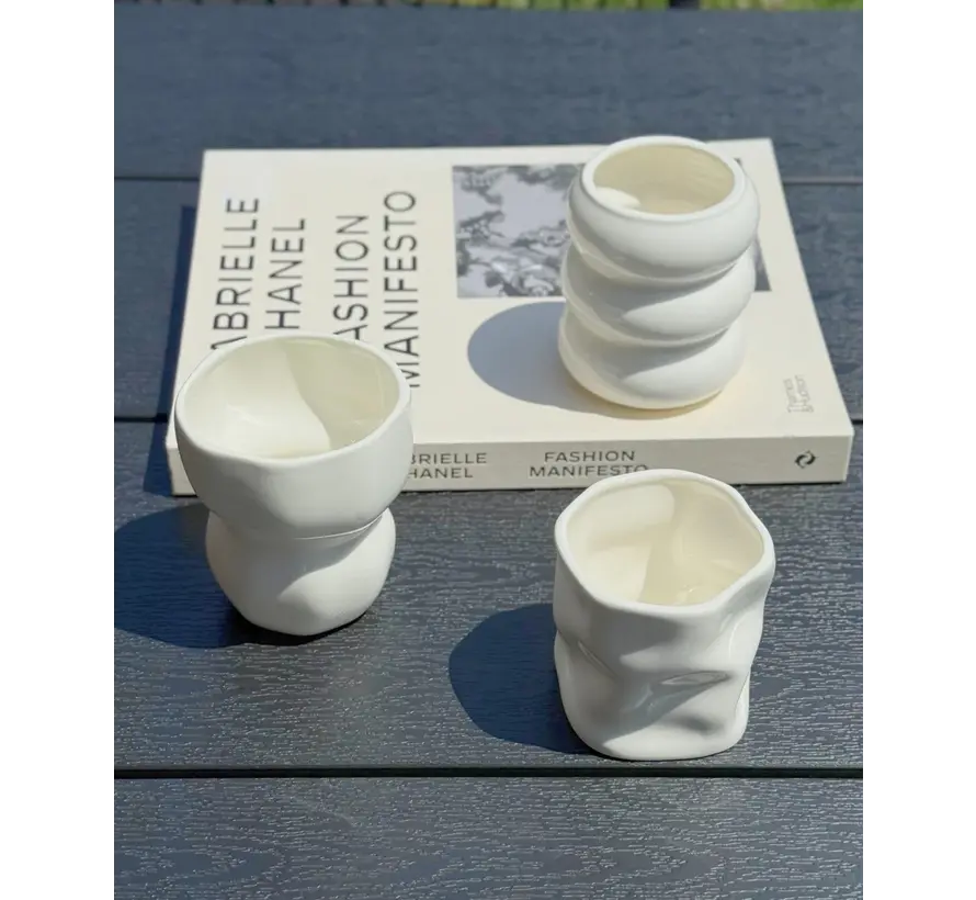 Mug en Céramique Bobble Blanc | 2 pièces