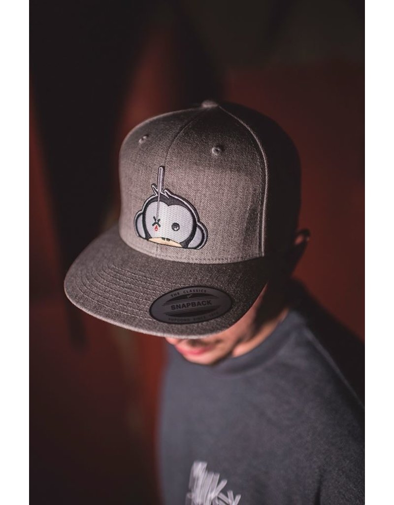 Logo patch snapback dark grey - M2 Bait 
