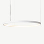 LED ring pendant lamp HALO ∅920 mm - White