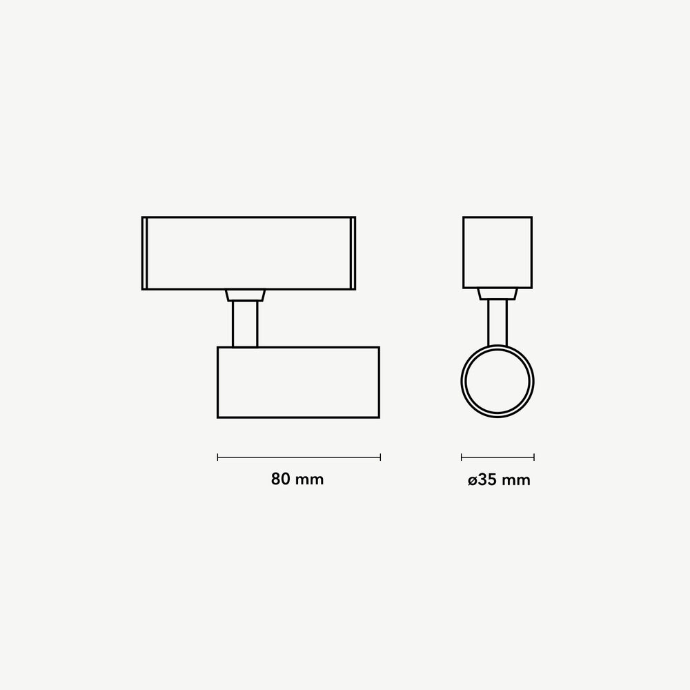 CLIXX magnetisch rail verlichtingssysteem - SPOT35 LED module - Goud