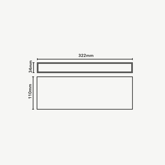 CLIXX magnetic track light system - OUT32 LINE LED module - white