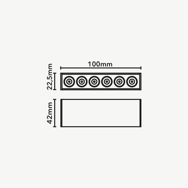 CLIXX SLIM magnetisch rail verlichtingssysteem - DOT06 LED module  - wit