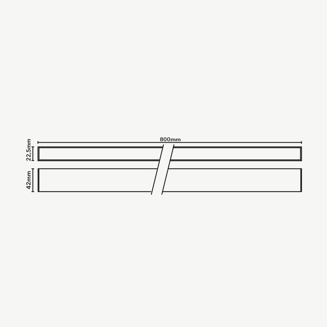 CLIXX SLIM magnetisch rail verlichtingssysteem - LINE80 LED module  - wit