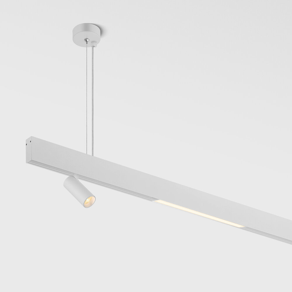 CLIXX magnetic track light system - pendant profile - White
