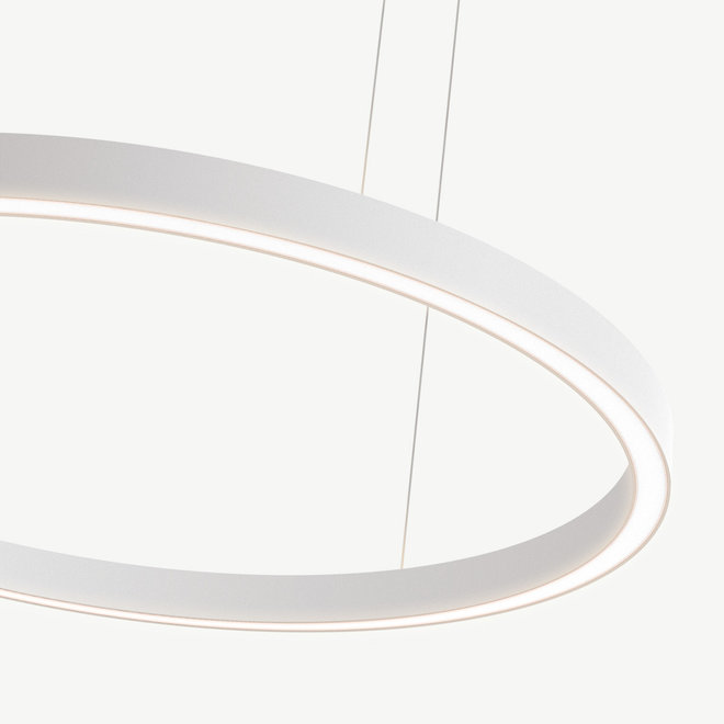 LED ring pendant lamp HALO Up-Down ∅600 mm - white