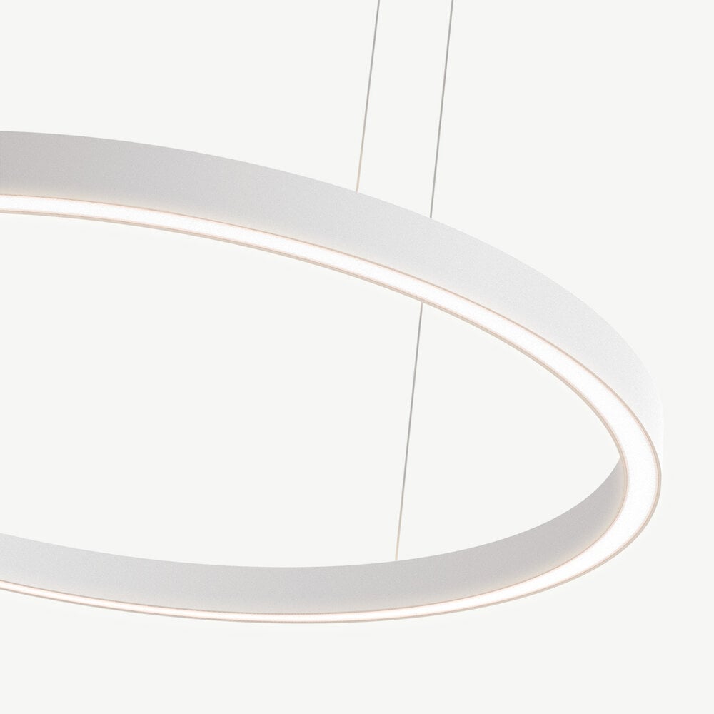 LED ring pendant lamp HALO Up-Down ∅1800 mm - White