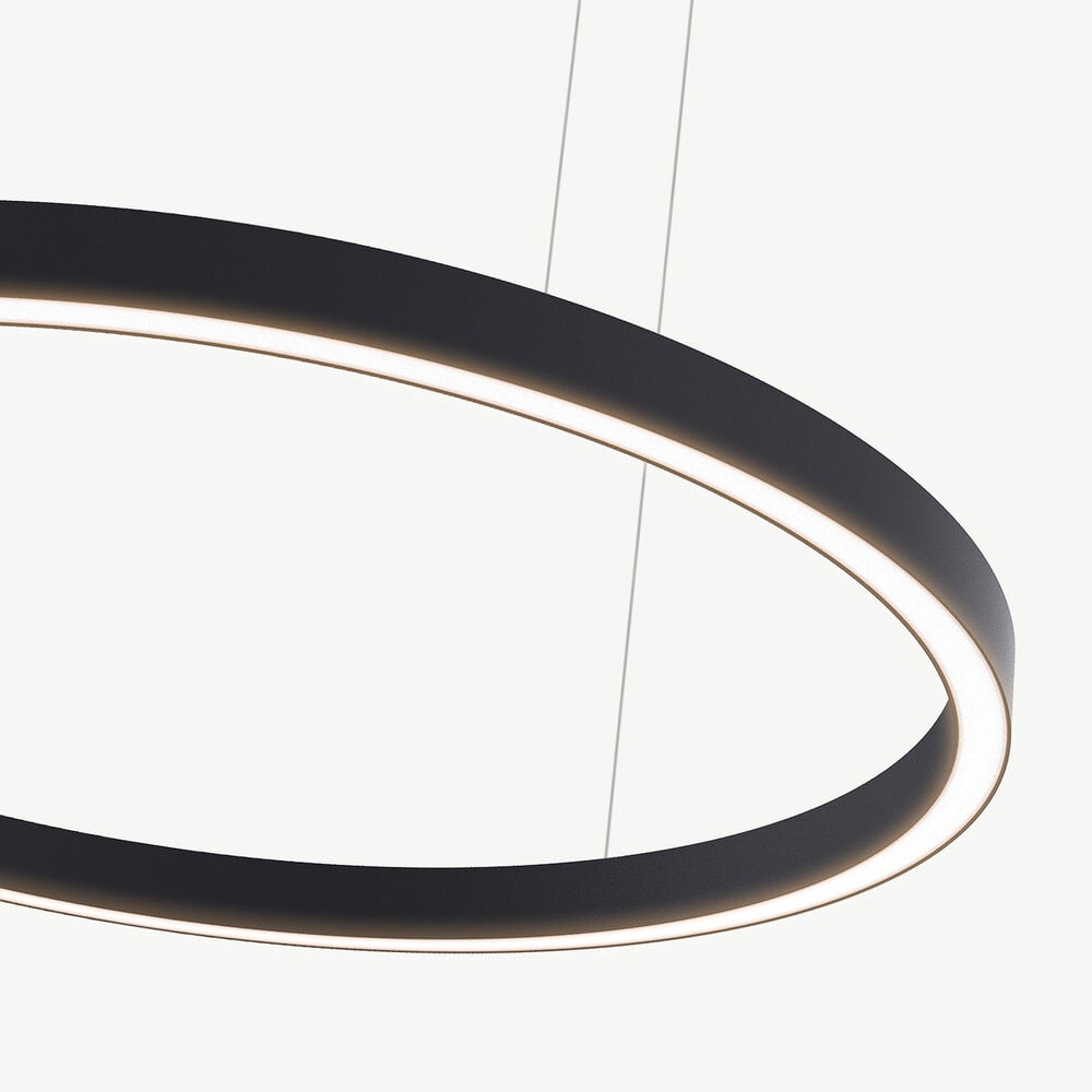 LED ring pendant lamp HALO Up-Down ∅1800 mm - Black