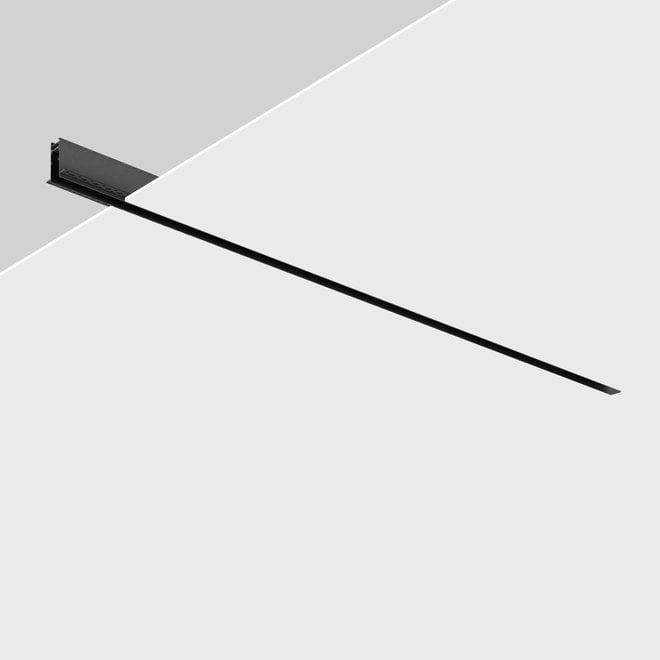CLIXX magnetic tracks - recessed (rimless) profile - black
