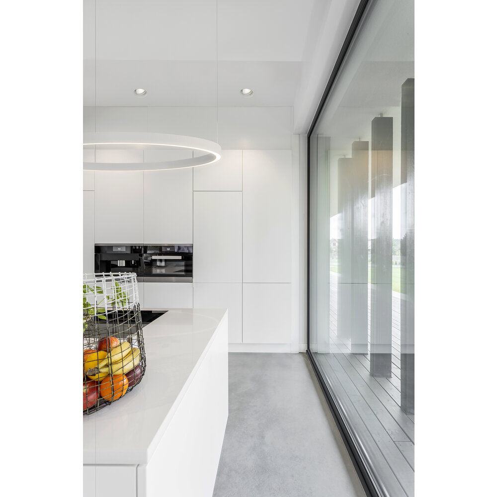 LED ring pendant lamp HALO Up-Down ∅600 mm - White