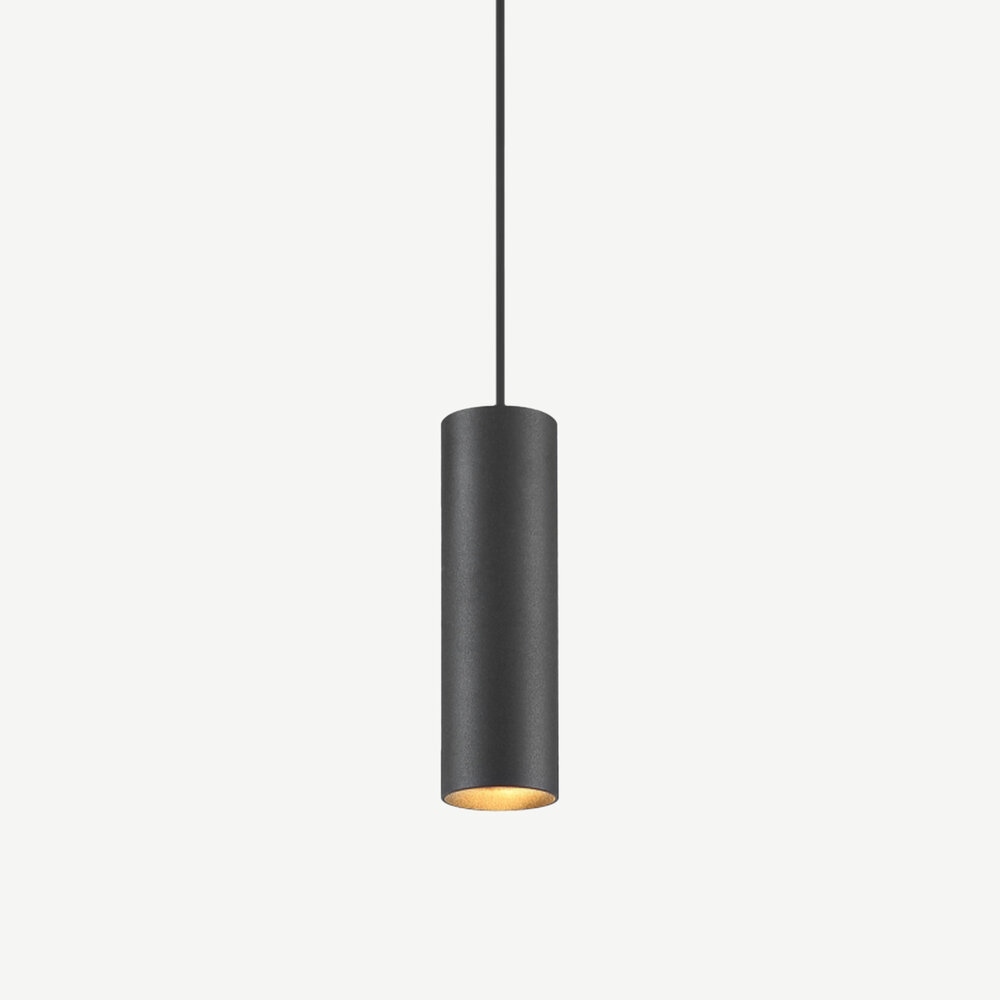 Pendant lamp TUUB 250 mm with GU10 fitting - Black