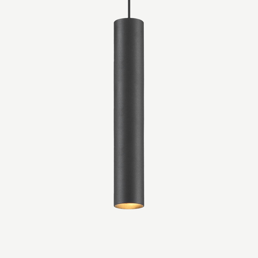 Hanglamp TUUB 400 mm met GU10 fitting - Zwart