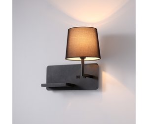 lamp klok Hoopvol CORA wandlamp met USB-aansluiting - zwart - Lightinova - Professionele  verlichting