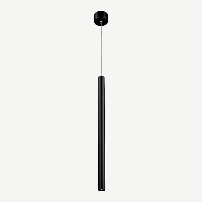 STIXX SLIM modern LED pendant lamp round 500 mm - black