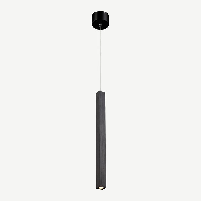STIXX SLIM moderne LED hanglamp vierkant 350 mm - zwart