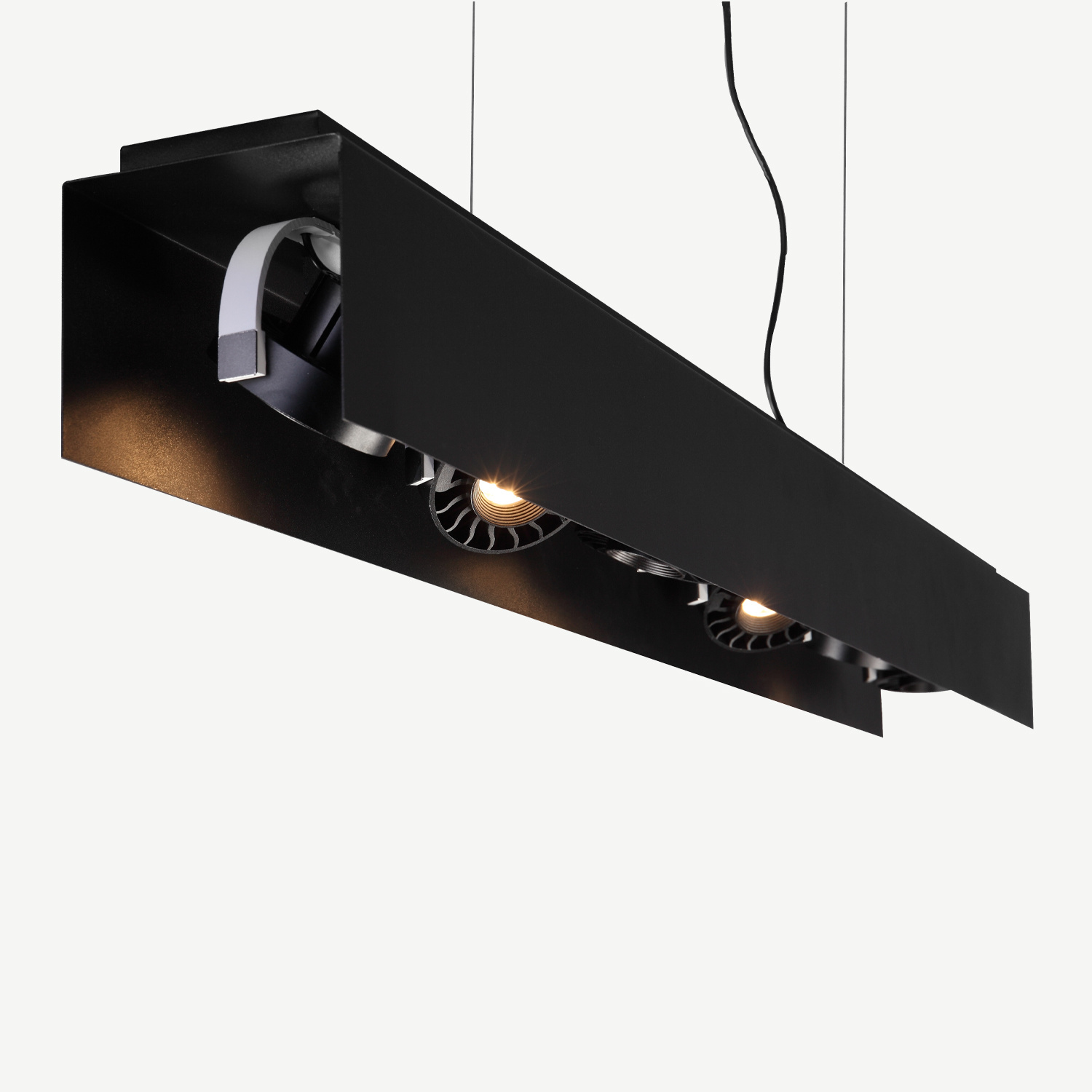 Sui Perioperatieve periode Spectaculair Moderne LED hanglamp HYDE groot 1350 mm - zwart - Lightinova -  Professionele verlichting