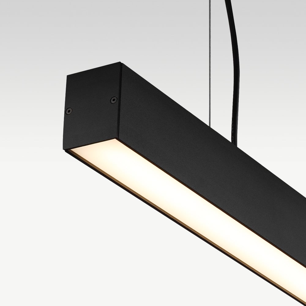 LINE Linear LED pendant lamp LINE 1200 mm - black