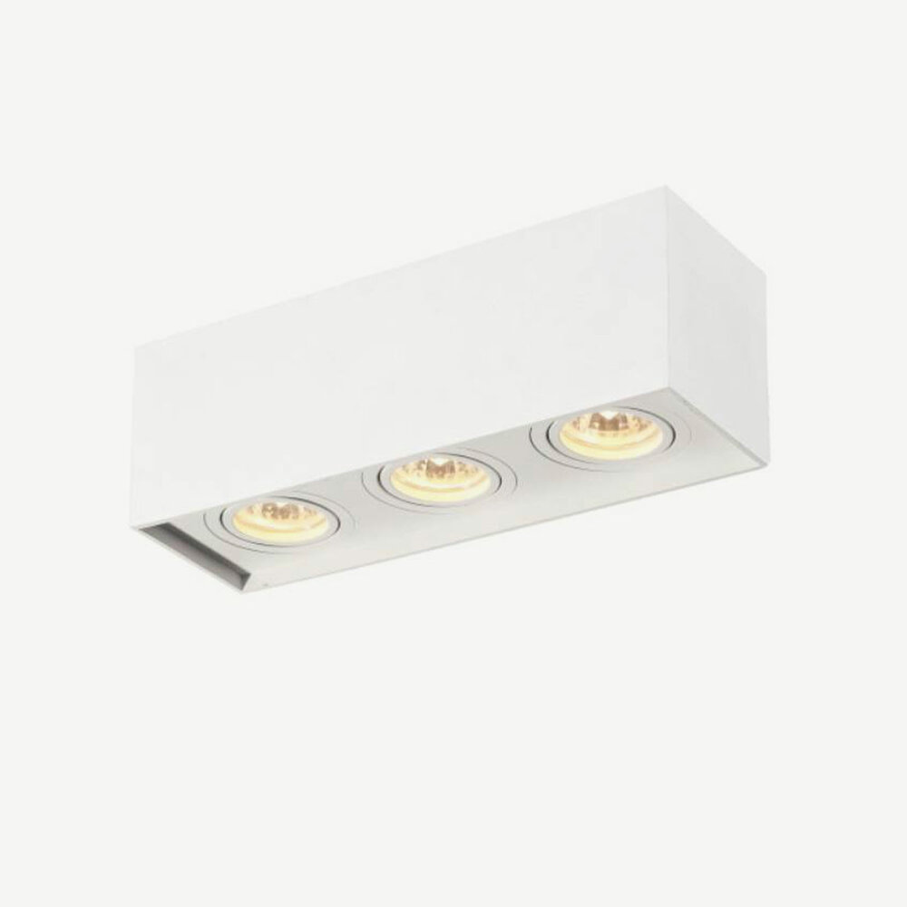 Design ceiling spot BOXX White triple GU10