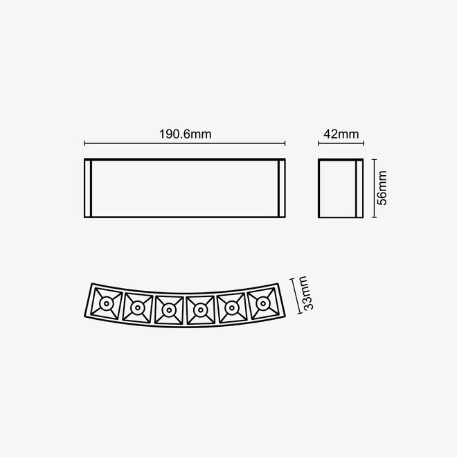 CLIXX CURVE magnetisch rail verlichtingssysteem - DOT06 LED module  - zwart