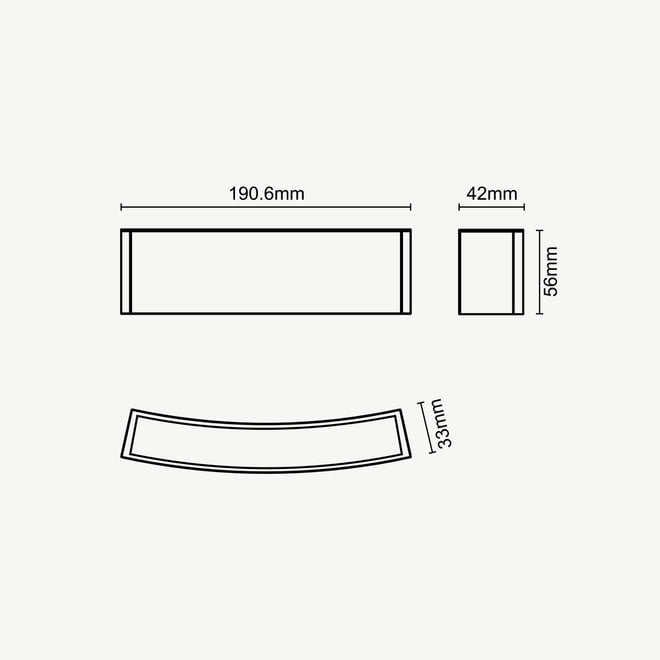 CLIXX CURVE magnetic track light system - LINE16 LED module - white