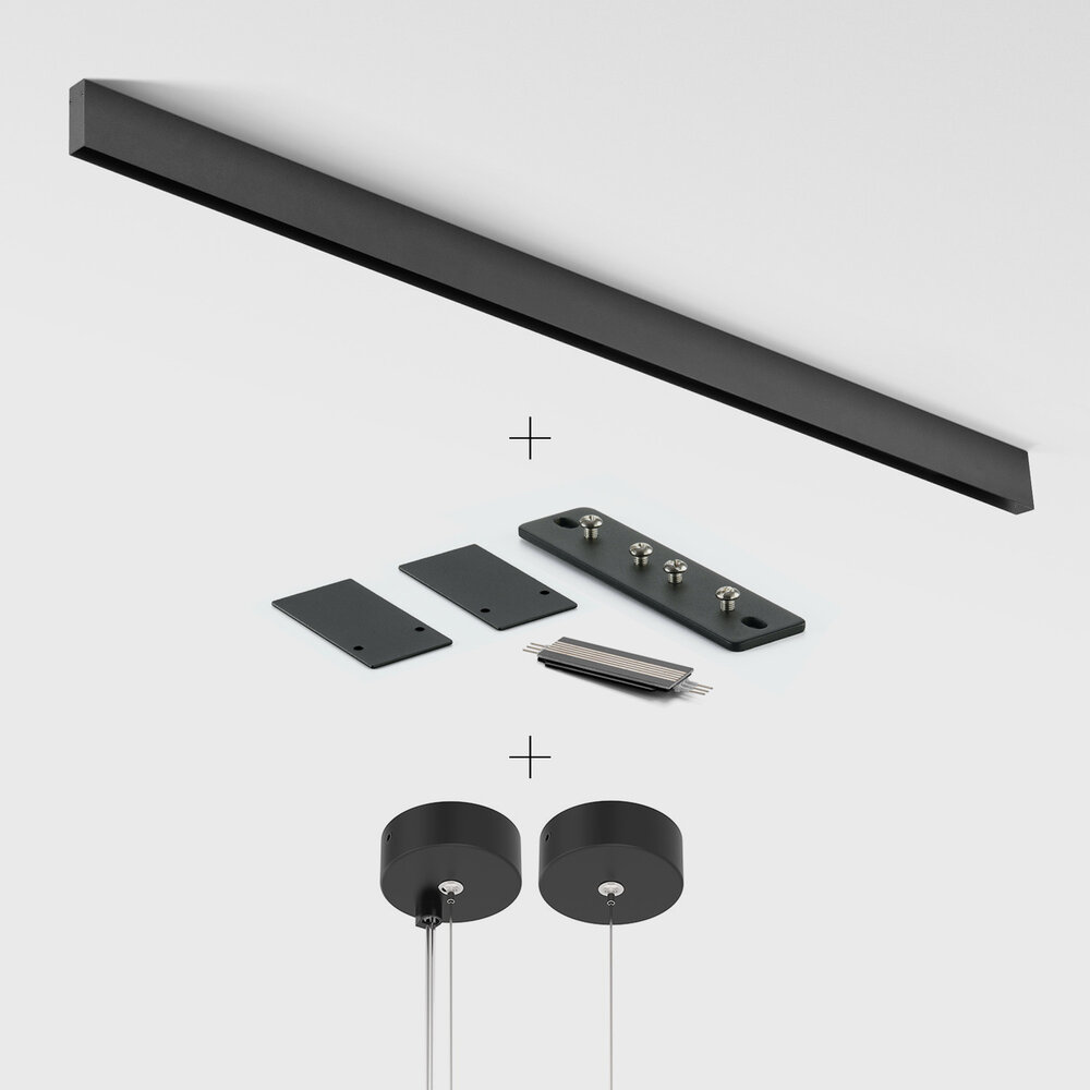 CLIXX magnetic track light system - pendant profile - Black