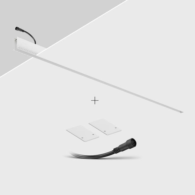 CLIXX magnetic track light system - recessed (rimless) profile - white