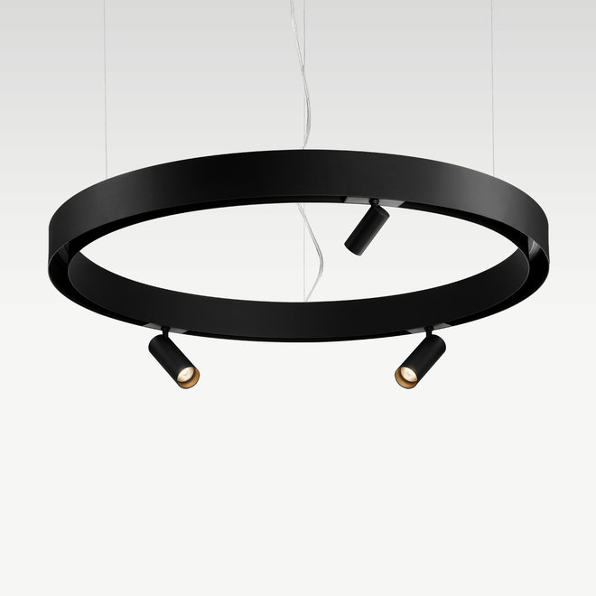 CLIXX CURVE magnetisch rail verlichtingssysteem - CIRCLE pendel profiel - zwart